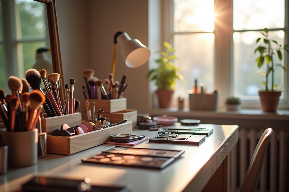 organiseur maquillage